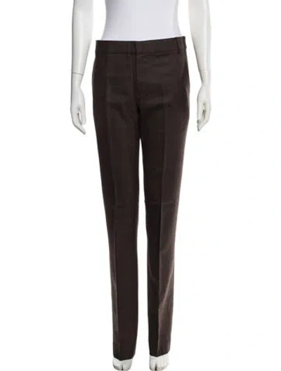 Pre-owned Tibi Straight Leg Pants W/ Tags In Brown
