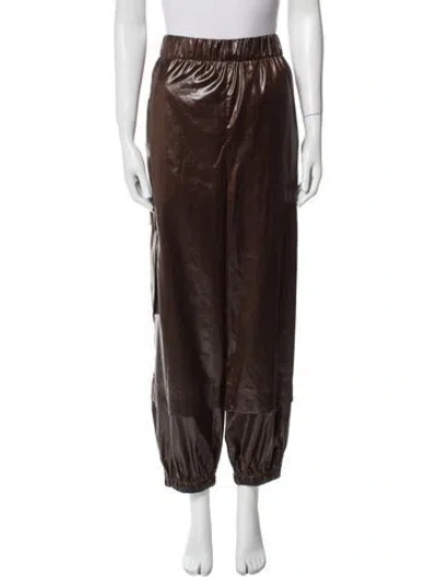 Pre-owned Tibi Straight Leg Pants W/ Tags In Brown