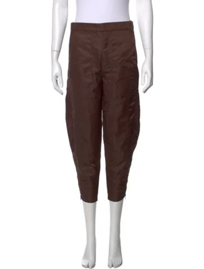 Pre-owned Tibi Straight Leg Pants W/ Tags In Brown