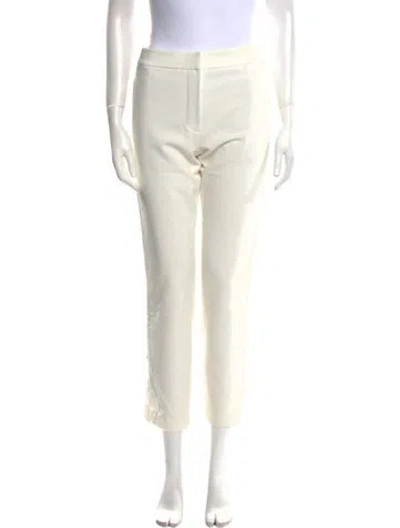 Pre-owned Tibi Straight Leg Pants In White