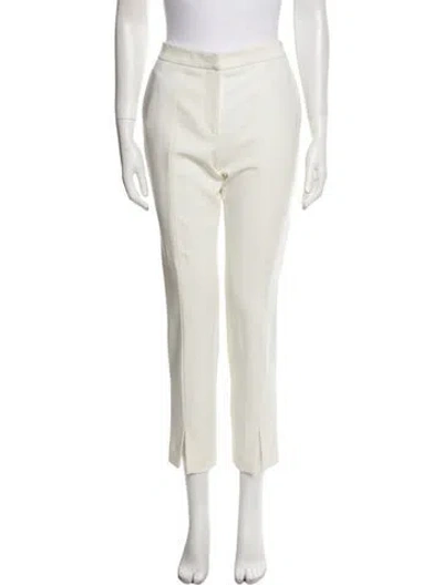 Pre-owned Tibi Straight Leg Pants In White