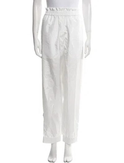 Pre-owned Tibi Straight Leg Pants In White