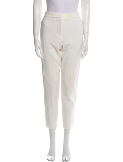 Pre-owned Tibi Straight Leg Pants In White