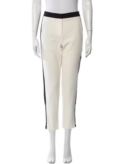 Pre-owned Tibi Straight Leg Pants In White