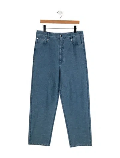 Pre-owned Tibi Straight-leg Jeans In Blue