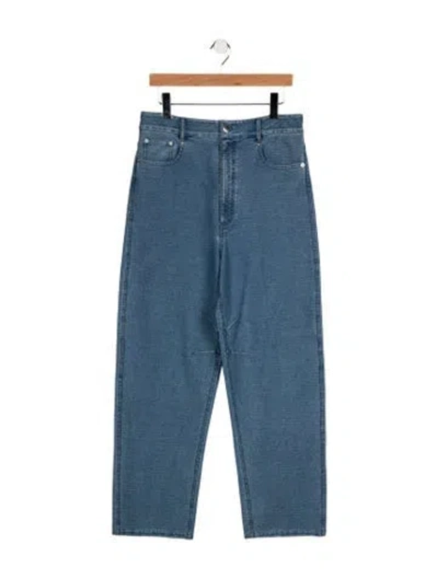 Pre-owned Tibi Straight-leg Jeans In Blue