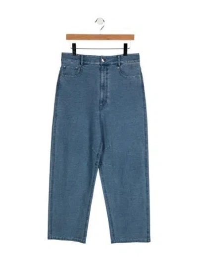 Pre-owned Tibi Straight-leg Jeans In Blue