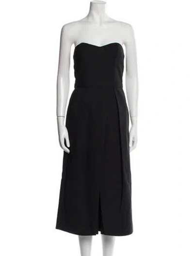 Pre-owned Tibi Strapless Jumpsuit In Black