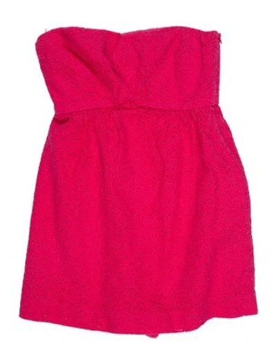 Pre-owned Tibi Strapless Jumpsuit In Pink