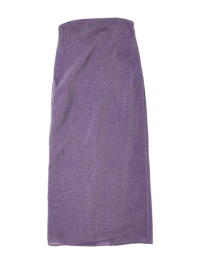 Pre-owned Tibi Strapless Mini Dress In Purple