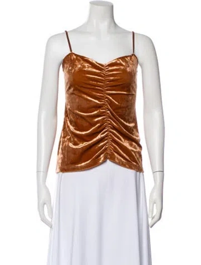 Pre-owned Tibi Strapless Top In Brown