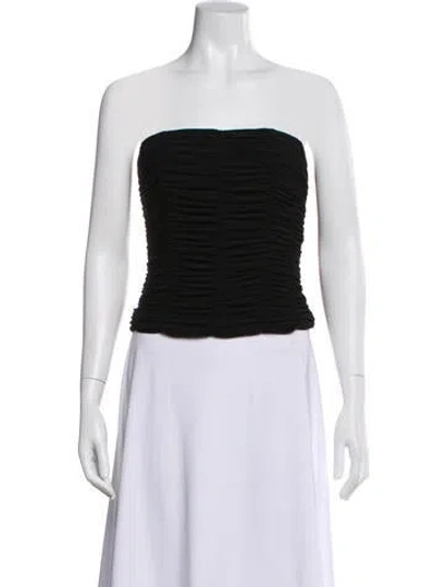 Pre-owned Tibi Strapless Top In Gray