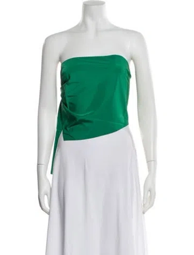 Pre-owned Tibi Strapless Top W/ Tags In Green
