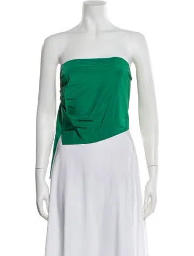 Pre-owned Tibi Strapless Top W/ Tags In Green