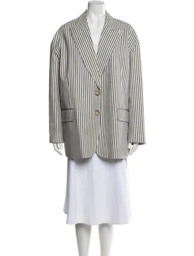 Pre-owned Tibi Striped Blazer In Multicolor