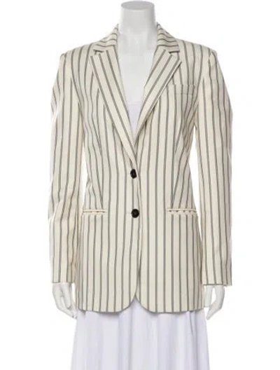 Pre-owned Tibi Striped Blazer In Neutral