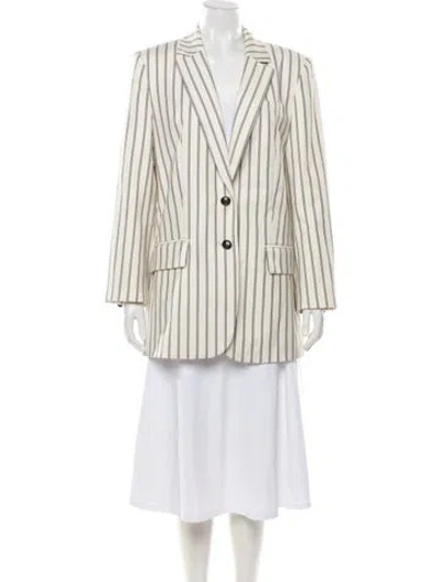 Pre-owned Tibi Striped Blazer In Neutrals