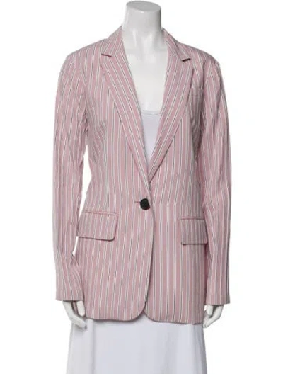 Pre-owned Tibi Striped Blazer In Pink