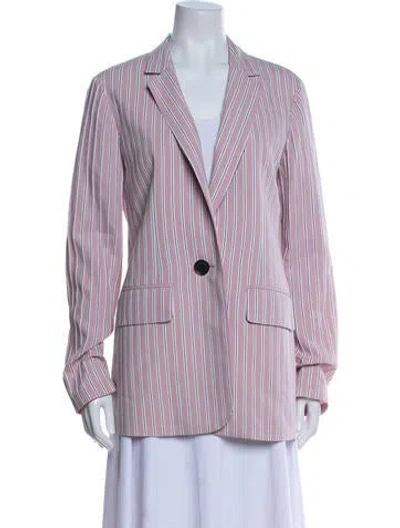Pre-owned Tibi Striped Blazer In Pink