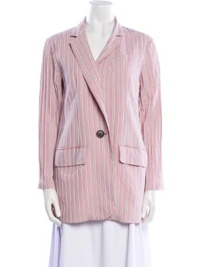 Pre-owned Tibi Striped Blazer In Pink
