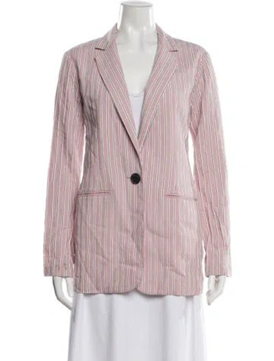 Pre-owned Tibi Striped Blazer In Pink