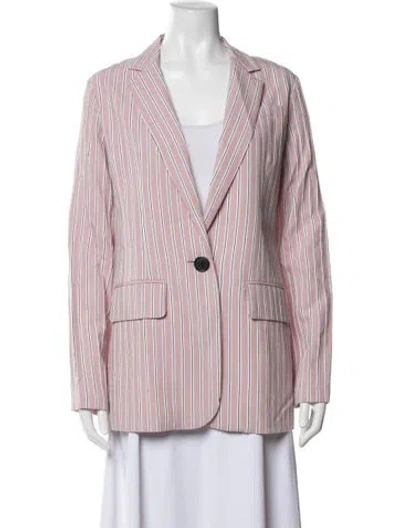 Pre-owned Tibi Striped Blazer In Pink