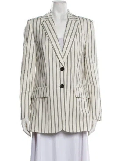 Pre-owned Tibi Striped Blazer W/ Tags In Neutrals