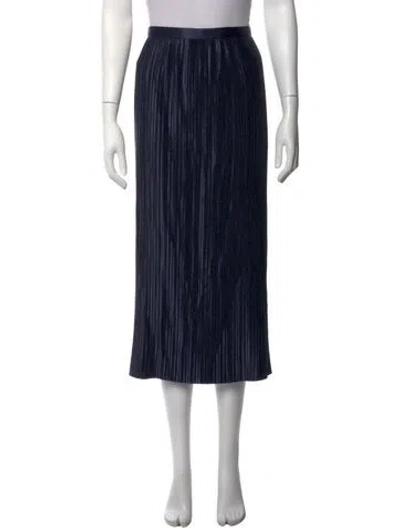 Pre-owned Tibi Striped Knee-length Skirt In Blue