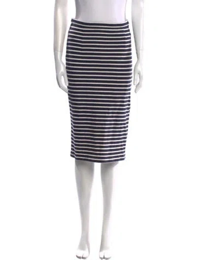 Pre-owned Tibi Striped Knee-length Skirt In Multi
