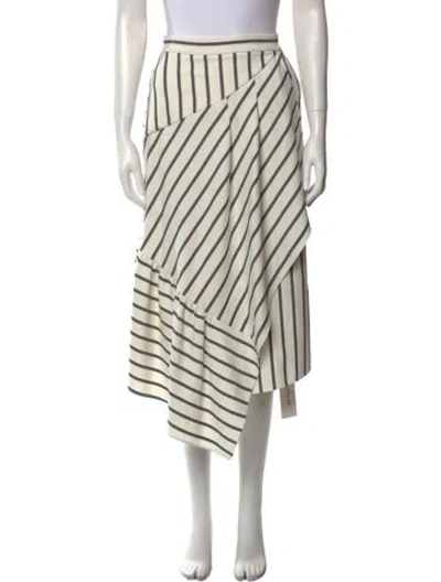 Pre-owned Tibi Striped Knee-length Skirt In Multi