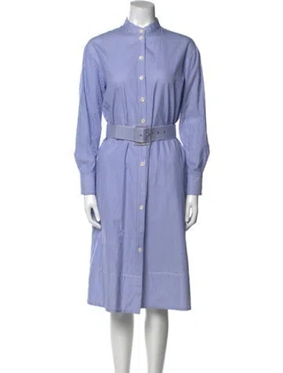 Pre-owned Tibi Striped Midi Length Dress In Multi