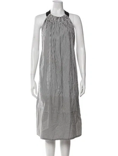 Pre-owned Tibi Striped Midi Length Dress In Multi