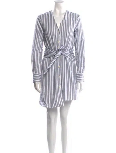 Pre-owned Tibi Striped Mini Dress In Multi