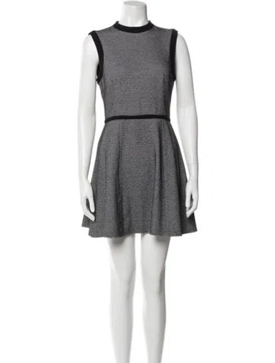 Pre-owned Tibi Striped Mini Dress In White