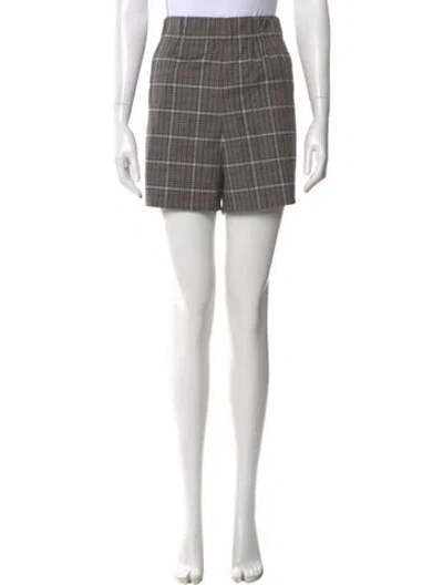 Pre-owned Tibi Striped Mini Shorts W/ Tags In Gray