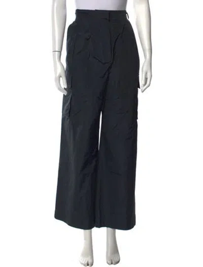 Pre-owned Tibi Striped Wide Leg Pants W/ Tags In Blue