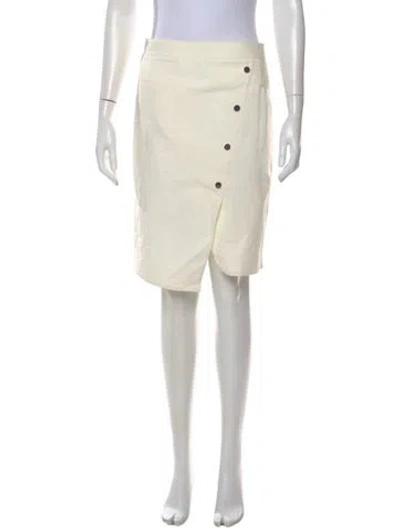 Pre-owned Tibi Studded Accents Midi Length Skirt In Neutral