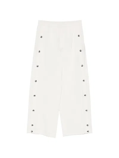 Tibi Studded Trousers In White