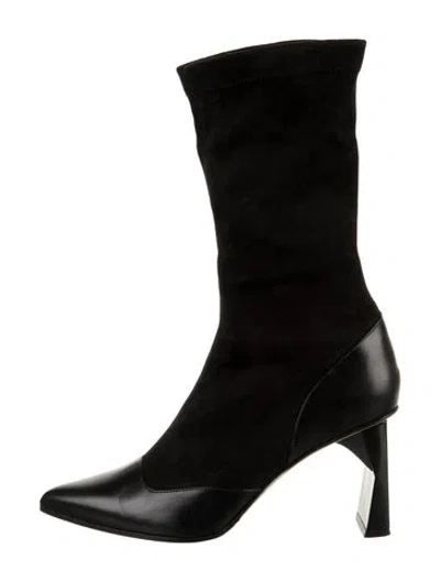 Pre-owned Tibi Suede Boots In Black