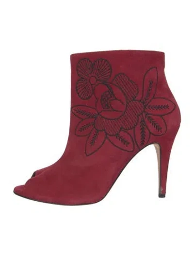 Pre-owned Tibi Suede Embroidered Accent In Multi