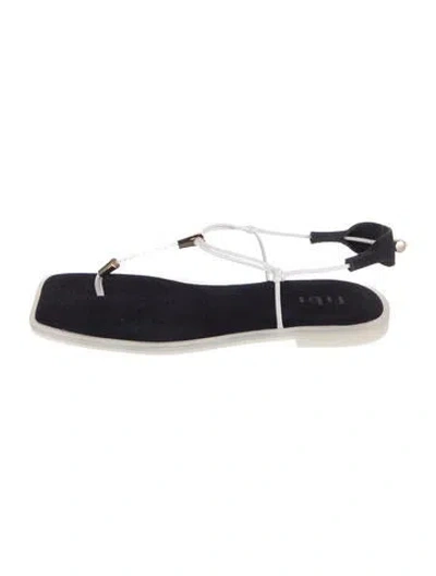 Pre-owned Tibi Suede Flats W/ Tags In Blue