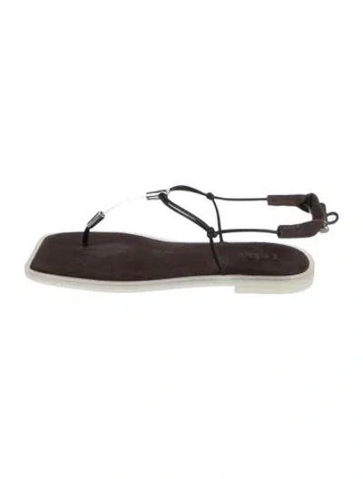 Pre-owned Tibi Suede Flats W/ Tags In Brown