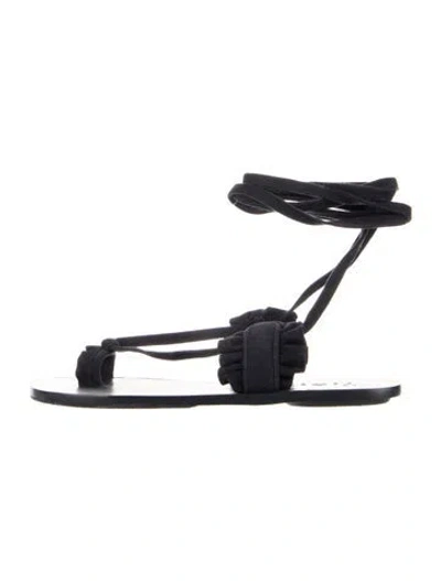 Pre-owned Tibi Suede Gladiator Sandals In Blue