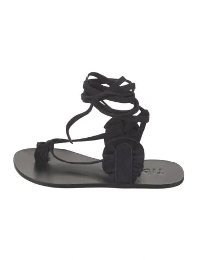 Pre-owned Tibi Suede Gladiator Sandals In Blue