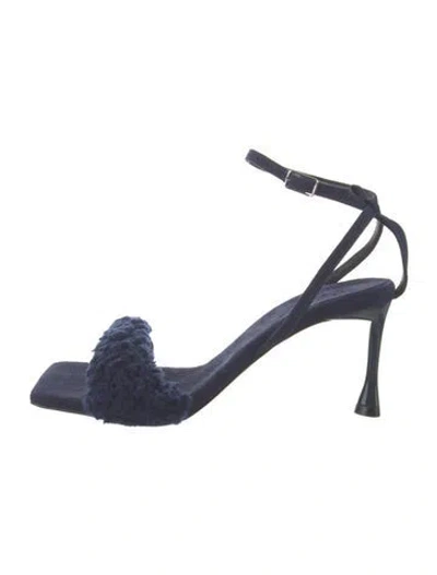 Pre-owned Tibi Suede Sandals In Blue