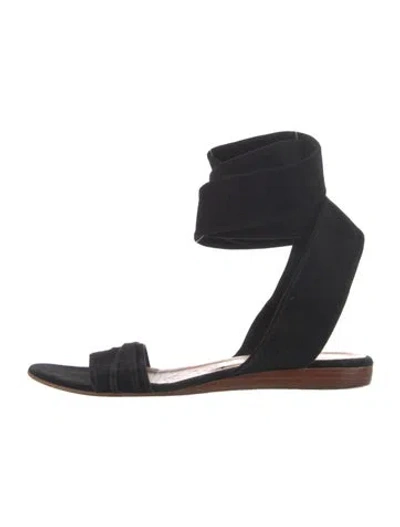 Pre-owned Tibi Suede Sandals In Blue
