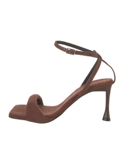Pre-owned Tibi Suede Sandals In Brown
