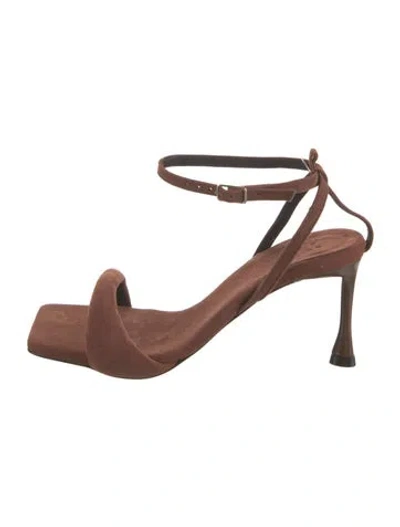 Pre-owned Tibi Suede Sandals In Brown