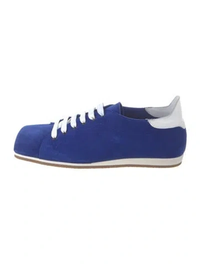 Pre-owned Tibi Suede Sneakers In Blue