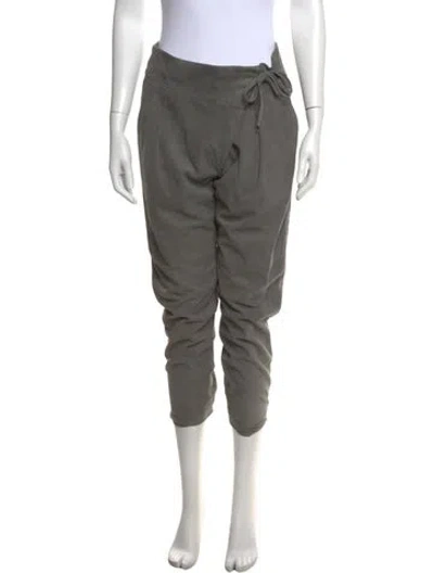 Pre-owned Tibi Suede Wide Leg Pants In Grey